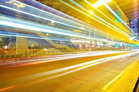 Traffic night Foto stock