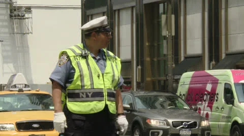 Traffic Officer 스톡 동영상 22786404