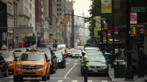 Traffic Officer Stock Footage 49108689