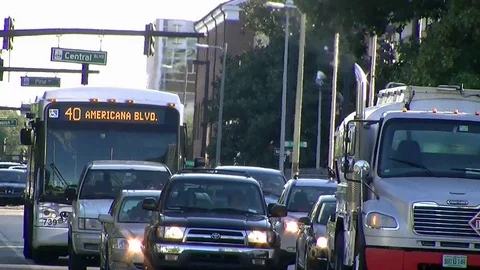Traffic in Orlando Florida Stock Footage 93783260