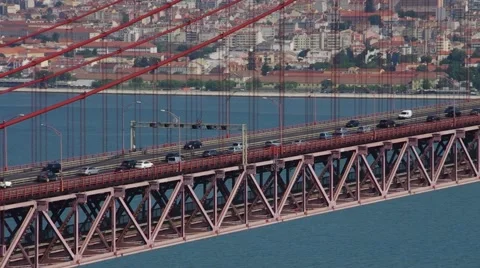 Traffic over bridge Stock Footage 57642765