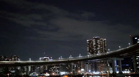 Traffic over the loop across Rainbow Bridge. Stock Footage 61548771