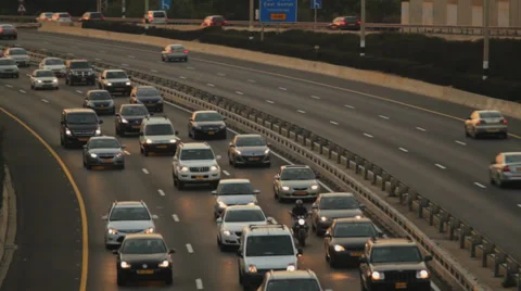 Traffic from over view 3 Stock Footage 30238403