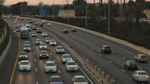 Traffic from over view 4 Stock Footage 30238360