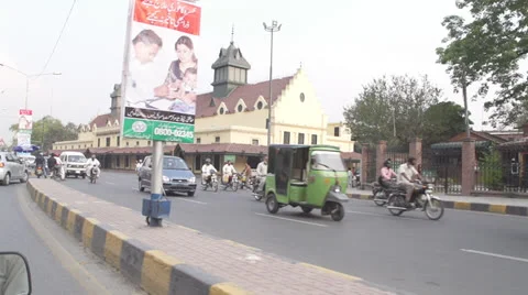 Traffic in Pakistan Stock Footage 24813721