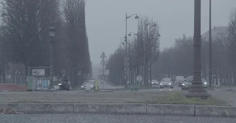 Traffic in PARIS - 4K Stock Footage 72756725