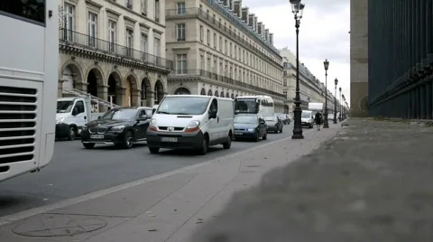 Traffic in Paris. Stock Footage 865519