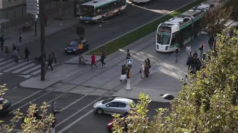 Traffic in Paris Stock Footage 51110804