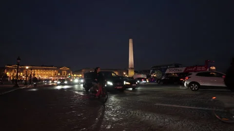 Traffic in Paris Stock Footage 323792810