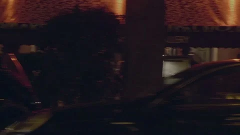 Traffic in Paris at night Stock Footage 148527232