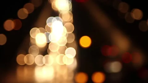 Traffic passes by at night Video stock 49386085