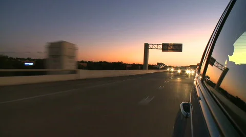 Traffic passing on a highway (2 of 5) Video stock 624408