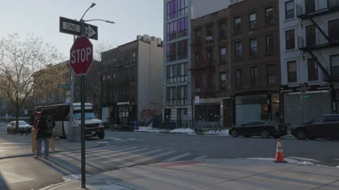 Traffic passing through Brooklyn Stock Footage 267012979