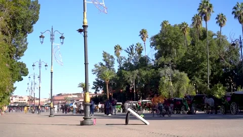 Traffic people time Lapse in marrakech city Stock Footage 146829906
