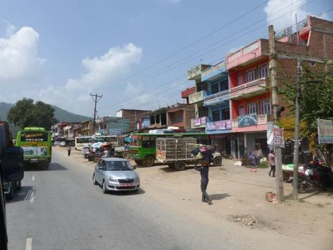 Traffic on the periphery of Kathmandu Stock-Fotos