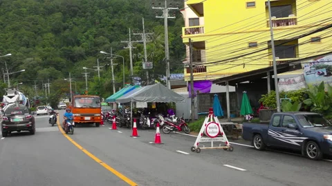Traffic on Phuket roads Stock Footage 167486174
