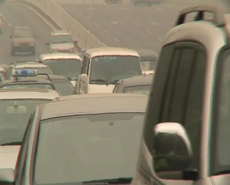 Traffic polluted beijing pekin Stock Footage 277935