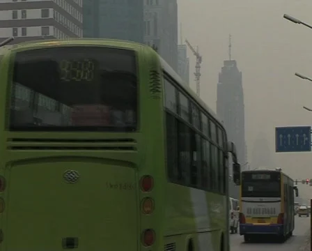 Traffic polluted beijing pekin Stock Footage 285475