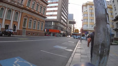 Traffic in Porto Alegre Video stock 44267028