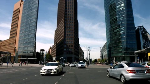 Traffic at Potsdamer Platz in Berlin Stock Footage 71210928