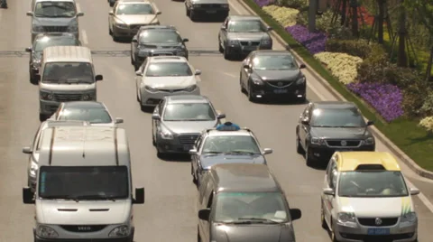 Traffic in Pudong Stock Footage 39392441