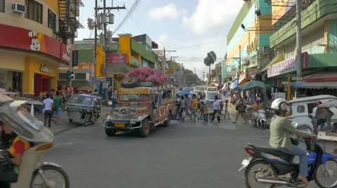 Traffic in Puerto Princesa, Philippines Stock Footage 48490111