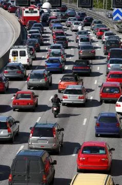 Traffic queue Stock Photos