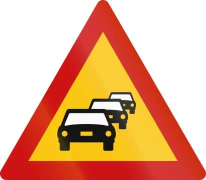 Traffic Queues Likely In Greece Stock Illustration