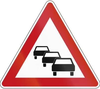 Traffic Queues Likely Stock Illustration