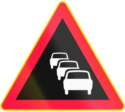 Traffic Queues Likely Stock Illustration