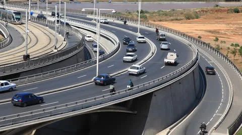 Traffic in Rabat, Morocco Stock Footage 24437958