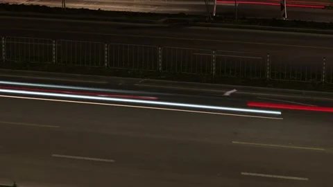 Traffic rain night Stock Footage 145875526