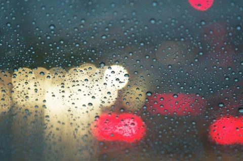 Traffic Rain Stock Photos
