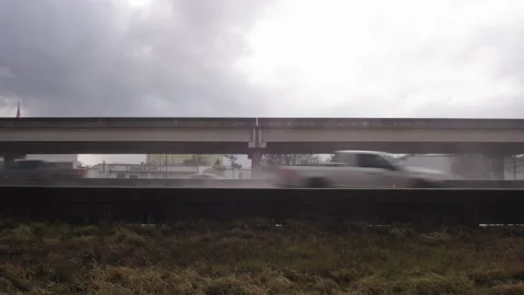 Traffic on rainy day 1 Stock Footage 251036868