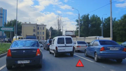 Traffic riding at city Stock Footage 78814635