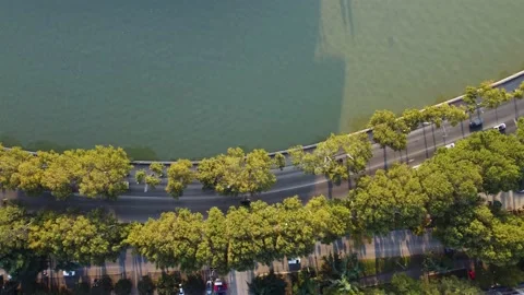Traffic On The Riverside Highway Stock Footage 202659860