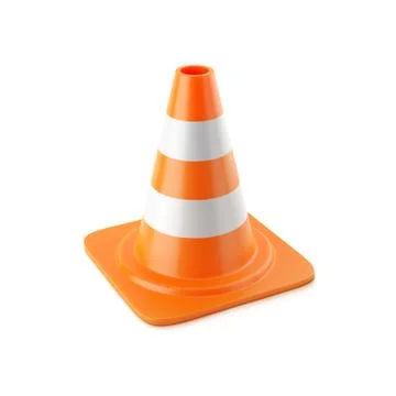 Traffic road cone Illustrazione stock