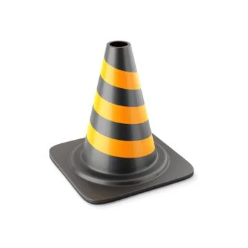 Traffic road cone Stock Illustration