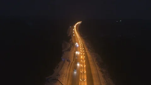 Traffic on the road in the dark 動画素材 101810916