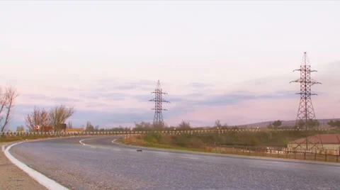 Traffic on the road Stock Footage 8826039