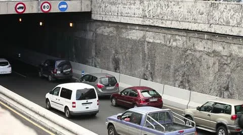 Traffic on the road Stock Footage 18165876