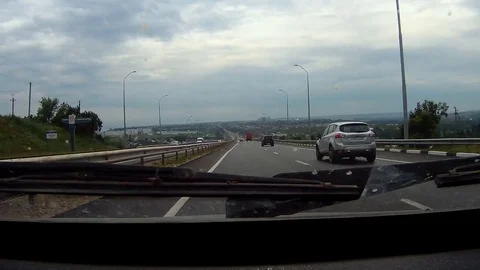 Traffic on the road Stock Footage 78057582