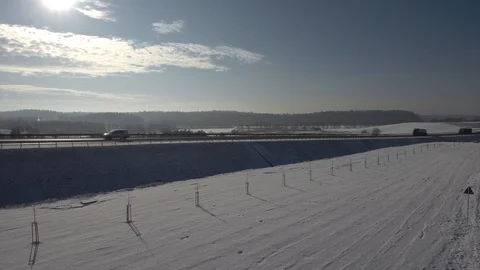 Traffic on the road Stock Footage 86300966