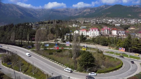 Traffic on the road Stock Footage 88105876