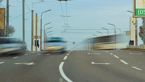 Traffic on the road Stock Footage 120771268