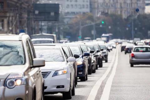 Traffic on the road Stock Photos