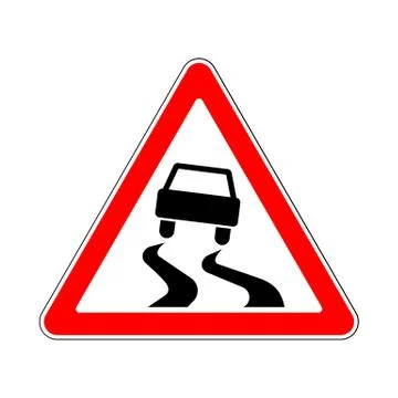 Traffic-Road Sign Stock Illustration