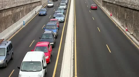 Traffic on the road timelapse Stock Footage 18154964