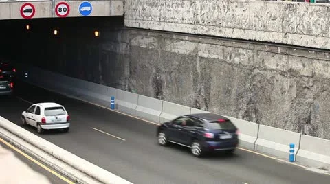 Traffic on the road timelapse Stock Footage