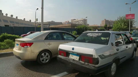 Traffic On Roads, Cairo, Egypt Stock Footage 58314370